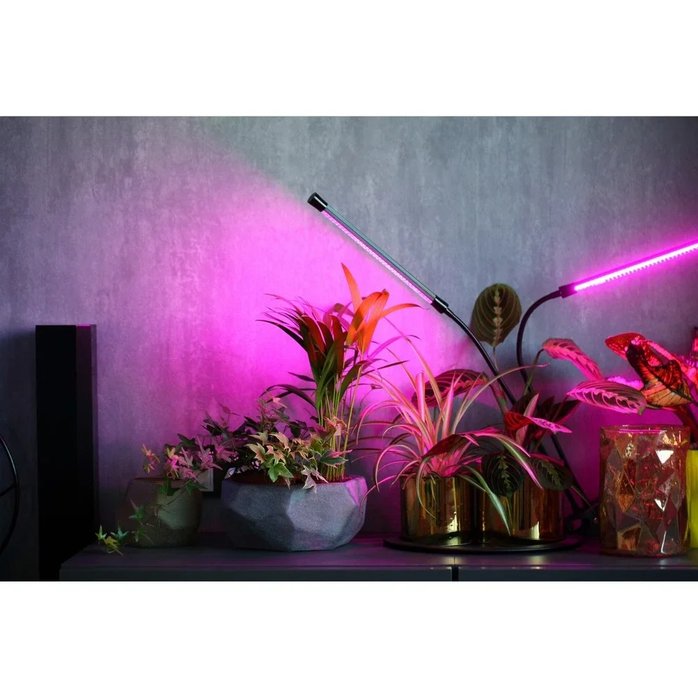 TWO PACK  2-Head Flexible LED Clamp Seed, Plant Grow Light‎ Selectable Spectrum